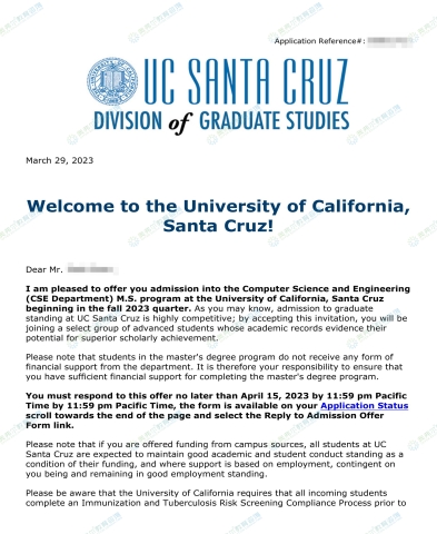 (University of California,Santa Cruz - 2023
