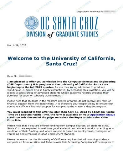 (University of California,Santa Cruz - 2023