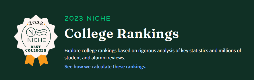 2023年Niche美国大学排名已发布!附TOP50名单!(图1) 2023年Niche美国大学排名已发布!附TOP50名单!(图1)