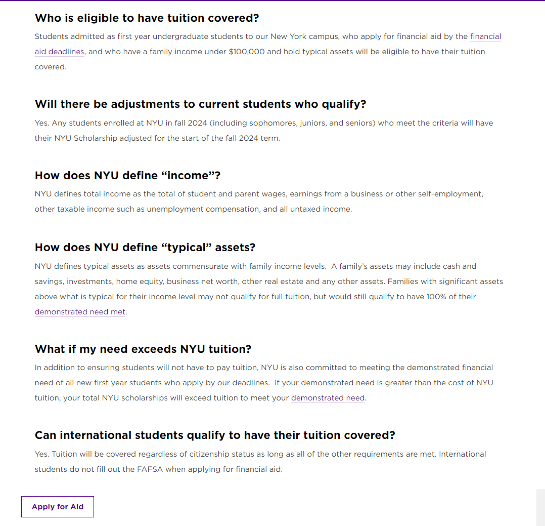 NYU新规!纽约大学免学费啦!(图3) NYU新规!纽约大学免学费啦!(图3)