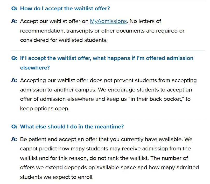 2026 UC Waitlist：吃透规则才会被捞上岸(图6)